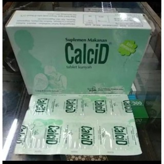 Multivitamin Tablet Kunyah Kalsium D3 CalciD isi 5 strip @6 tablet