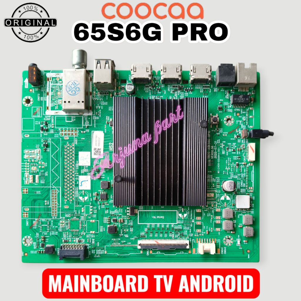 MAINBOARD TV COOCAA 65S6G PRO / MB TV COOCAA 65S6G PRO / MODUL TV COOCAA 65S6G PRO / MESIN TV COOCAA