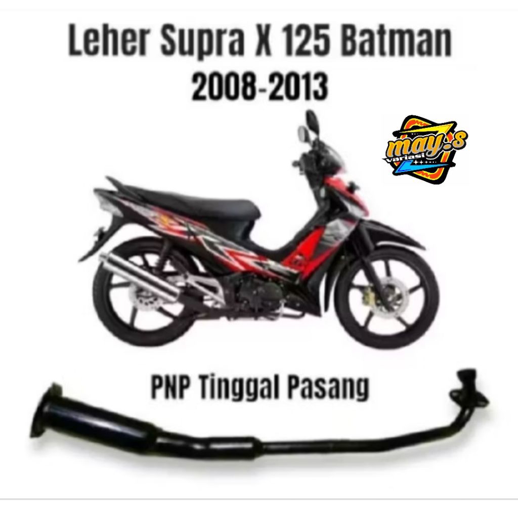 LEHERAN KNALPOT SUPRA X 125 STANDART PENGGANTI TINGGAL PASANG sambungan knalpot Supra x 125 (Termura