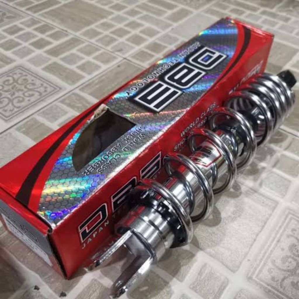 Shock Beat Mio Vario Scoopy Genio DBS Tanpa Tabung Silver 330mm