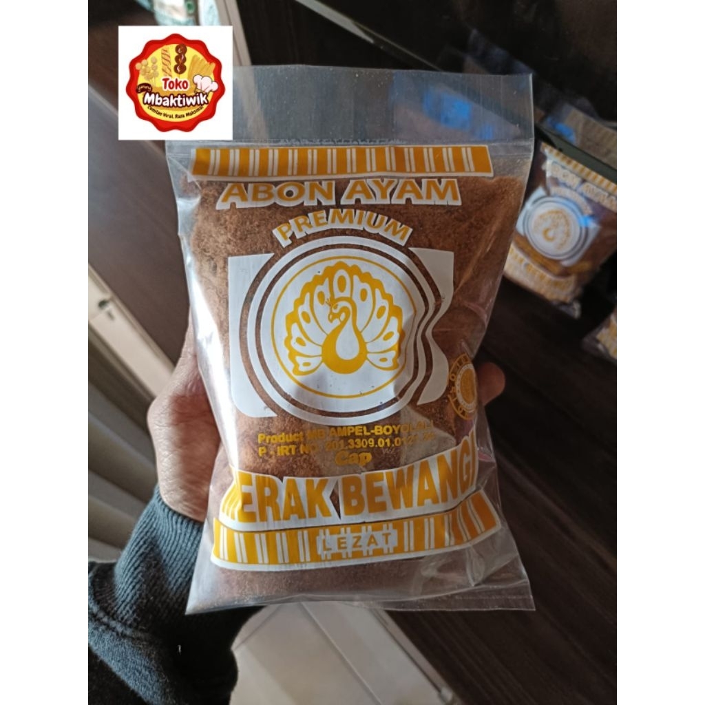 

abon ayam premium merak bewangi 250 gram