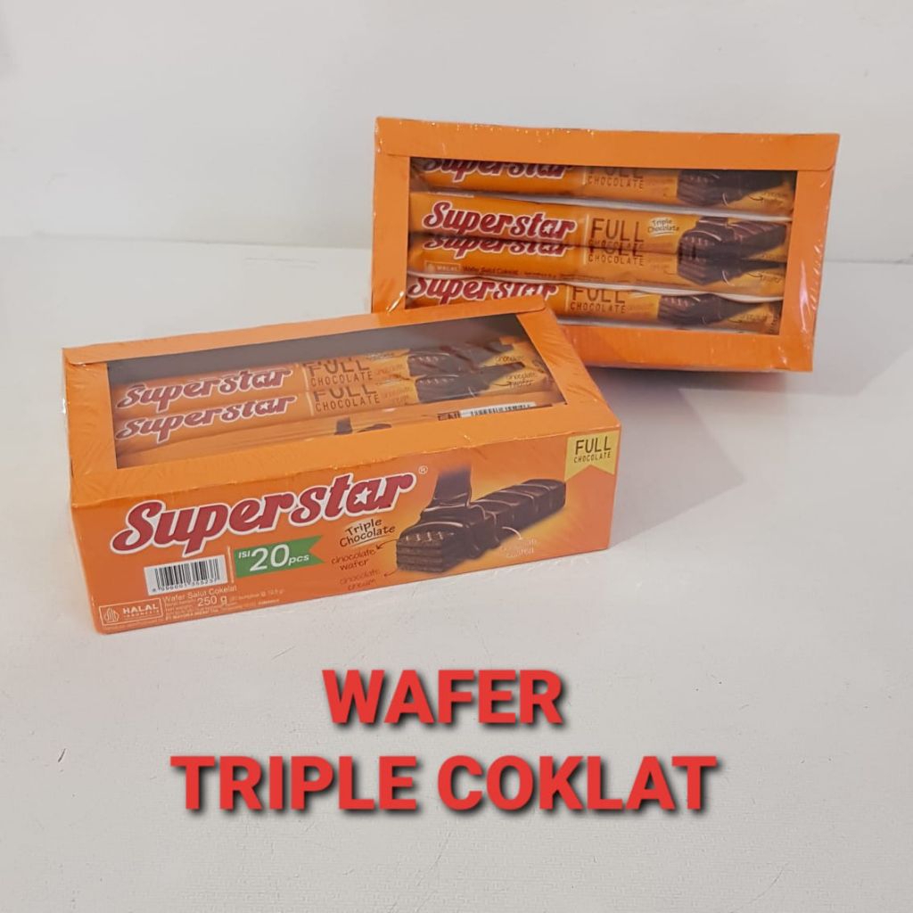 

Superstar Triple Coklat Isi 20 pcs Netto 250 gr