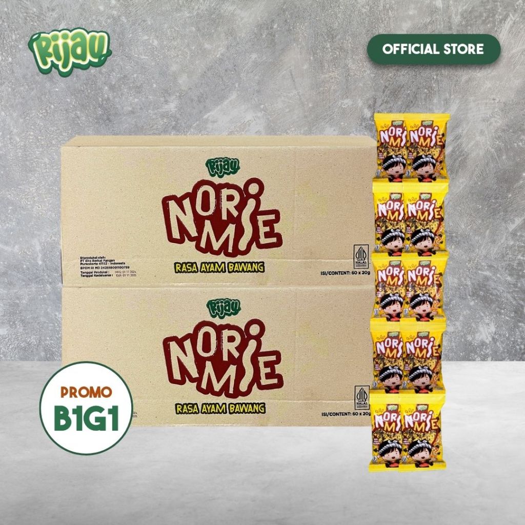 

[B1G1] Karton - Rijau Snack - Norimie (Snack Ringan)
