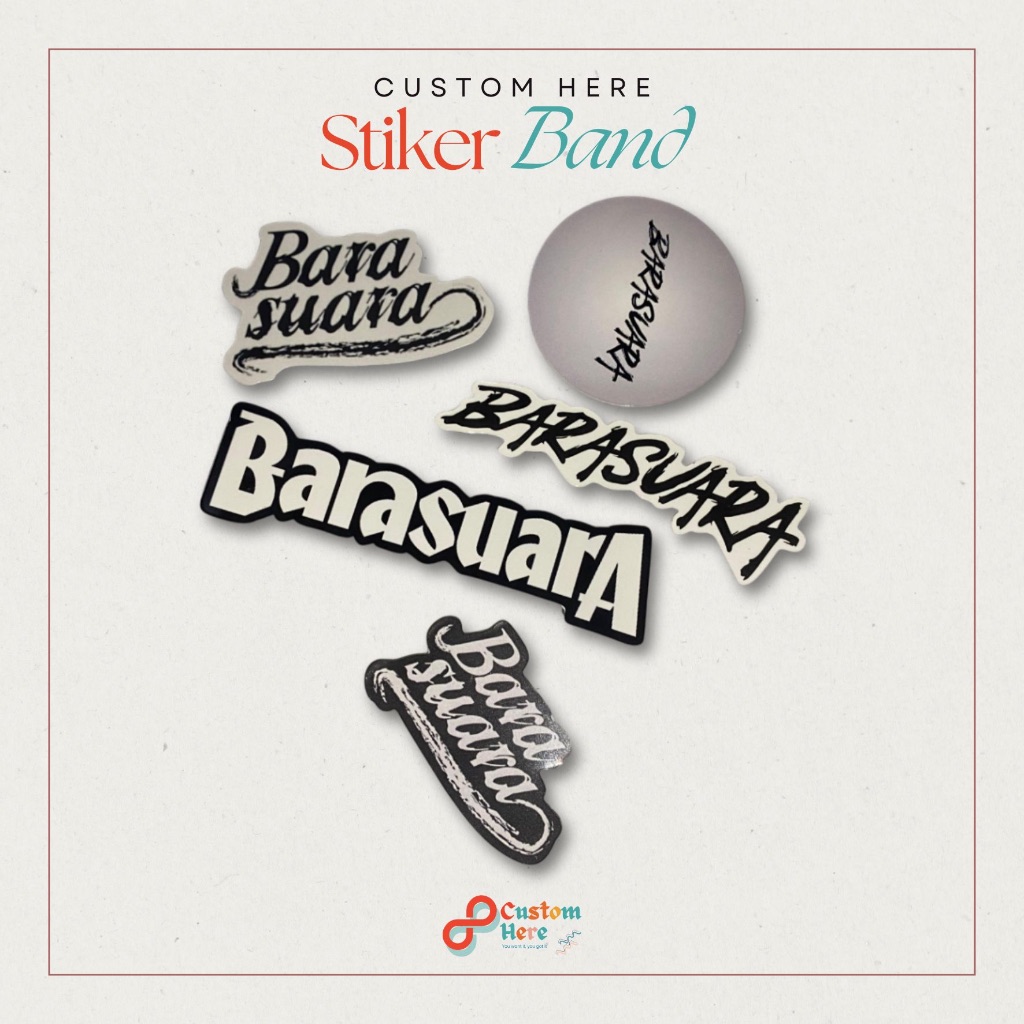 

CUSTOMHERE Stiker Barasuara 5pcs stiker helm motor laptop gadget