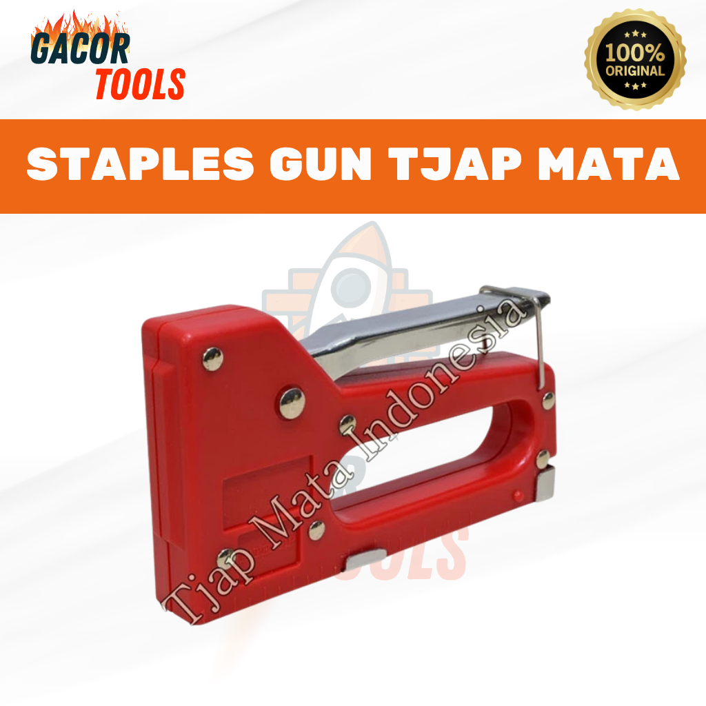 

Staples Tembak TJAP MATA / Staples Gun / Gun Tacker MT 707 Light Duty 4-8 MM TJAP MATA