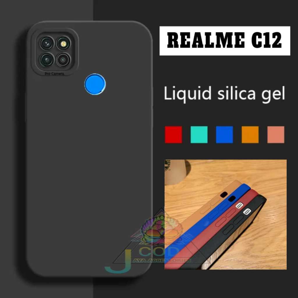 Case Softcase Macaron Pro Camera TIPE REALME C12 Sampul Silikon Lembut Pelindung Camera