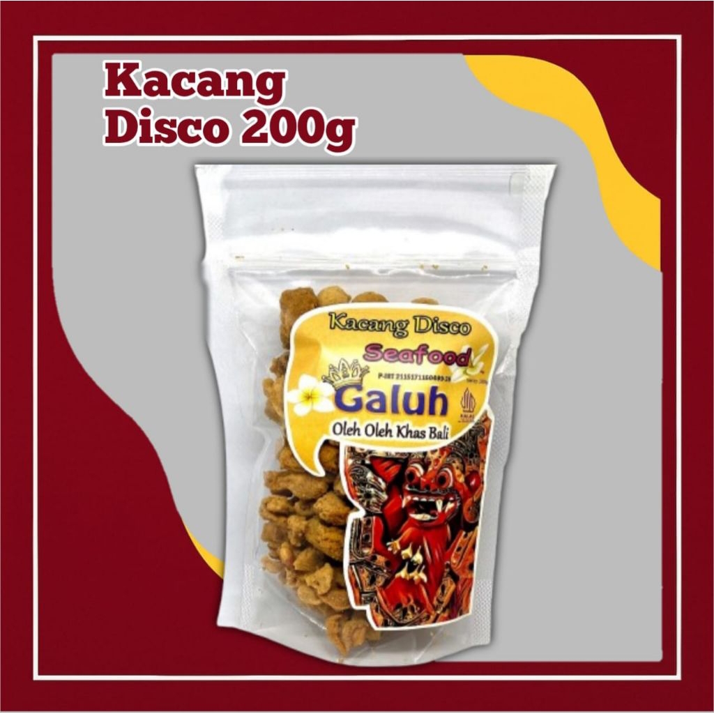 

Cemilan Kacang Disco Galuh 200g – Oleh Oleh Khas Bali, Rasa Pedas Manis Renyah Halal & Gurih