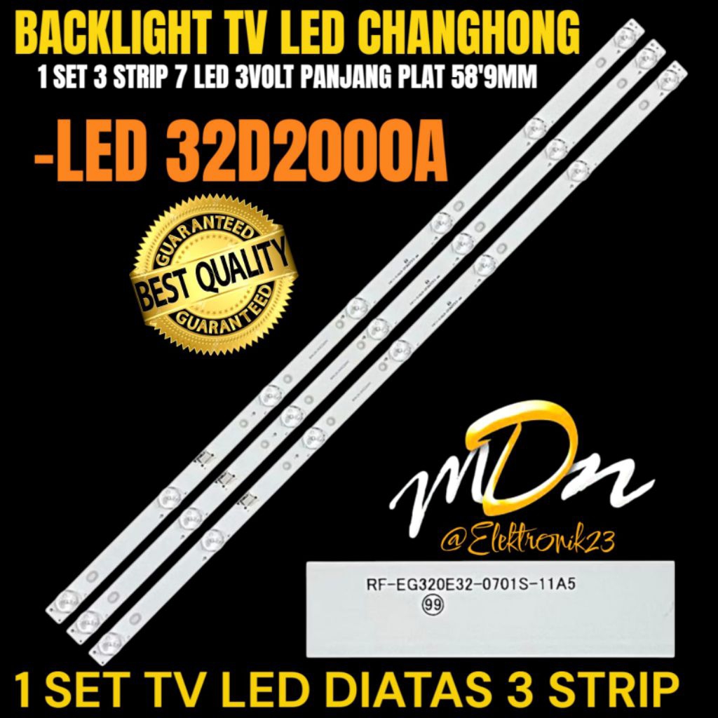 BACKLIGHT TV LED CHANGHONG 32 INCH LED 32D2000A BACKLIGHT TV CHANGHONG 32 INCH