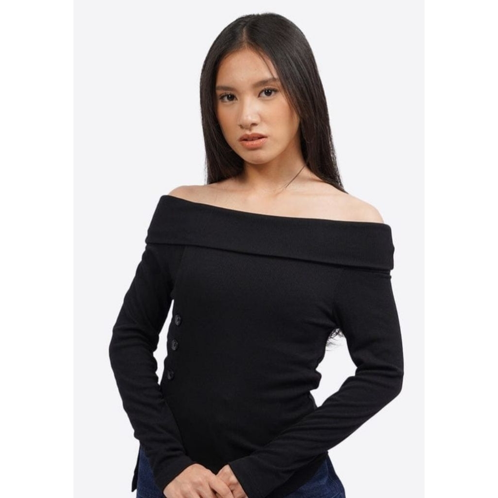 Off Shoulder Long Sleeve Top