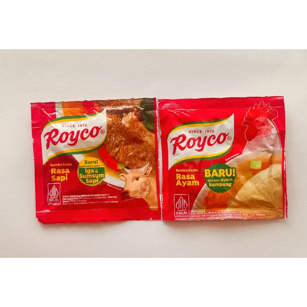 

Royco Bumbu kaldu rasa sapi dan ayam renceng isi 12