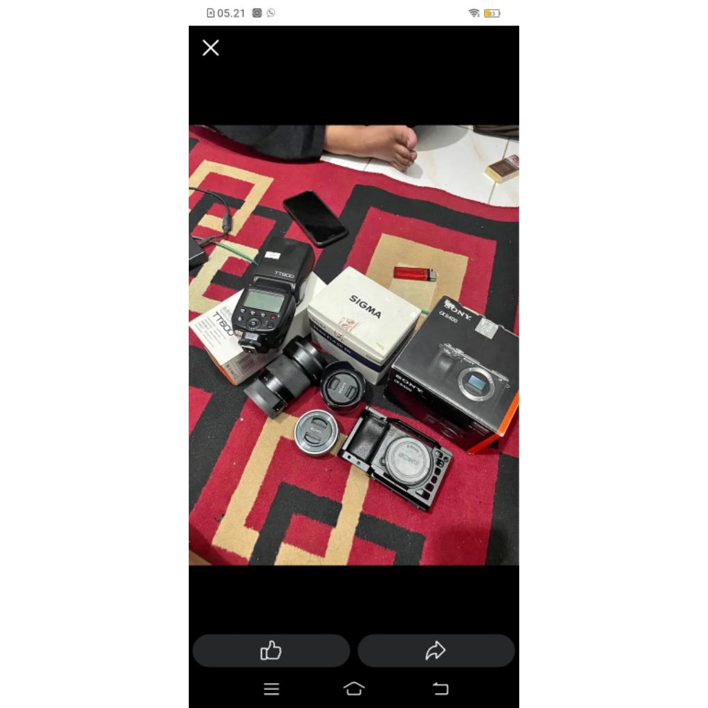 sony A6400 + lensa sigma