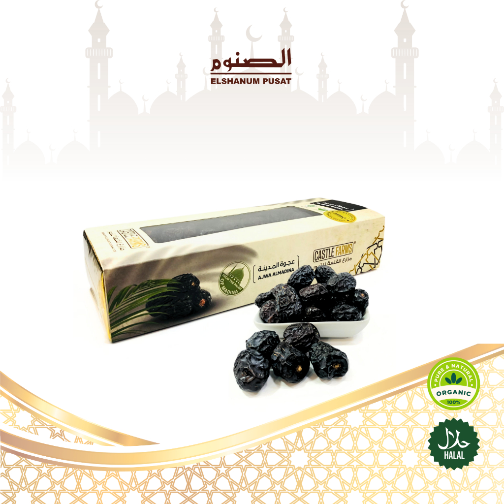 

Ajwa Castle Farm 500gr | Kurma Ajwa Organik / Kurma Ajwa Aliyah / Ajwa Madinah Premium / Elshanum