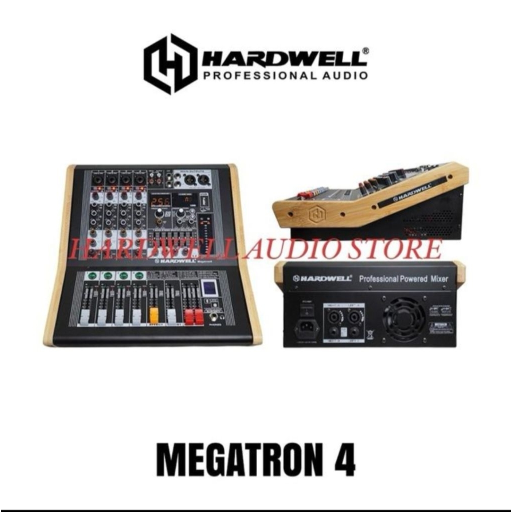 Power Mixer 4 Channel Hardwell Megatron 4 Bluetooth Original Power 2 x 450 Watt