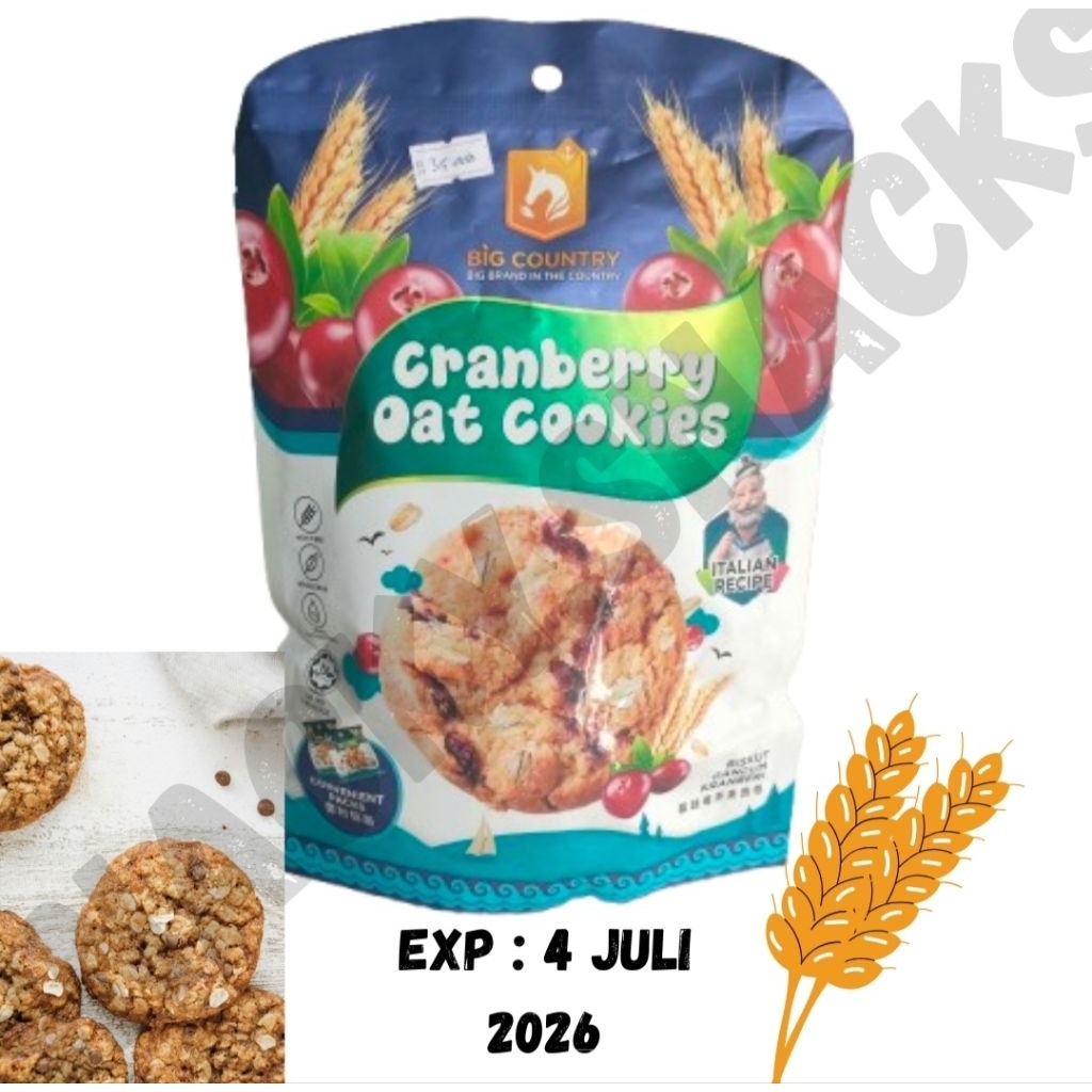 

Cranberry Oat Cookies / Biskuit Gandum rasa Cranberry