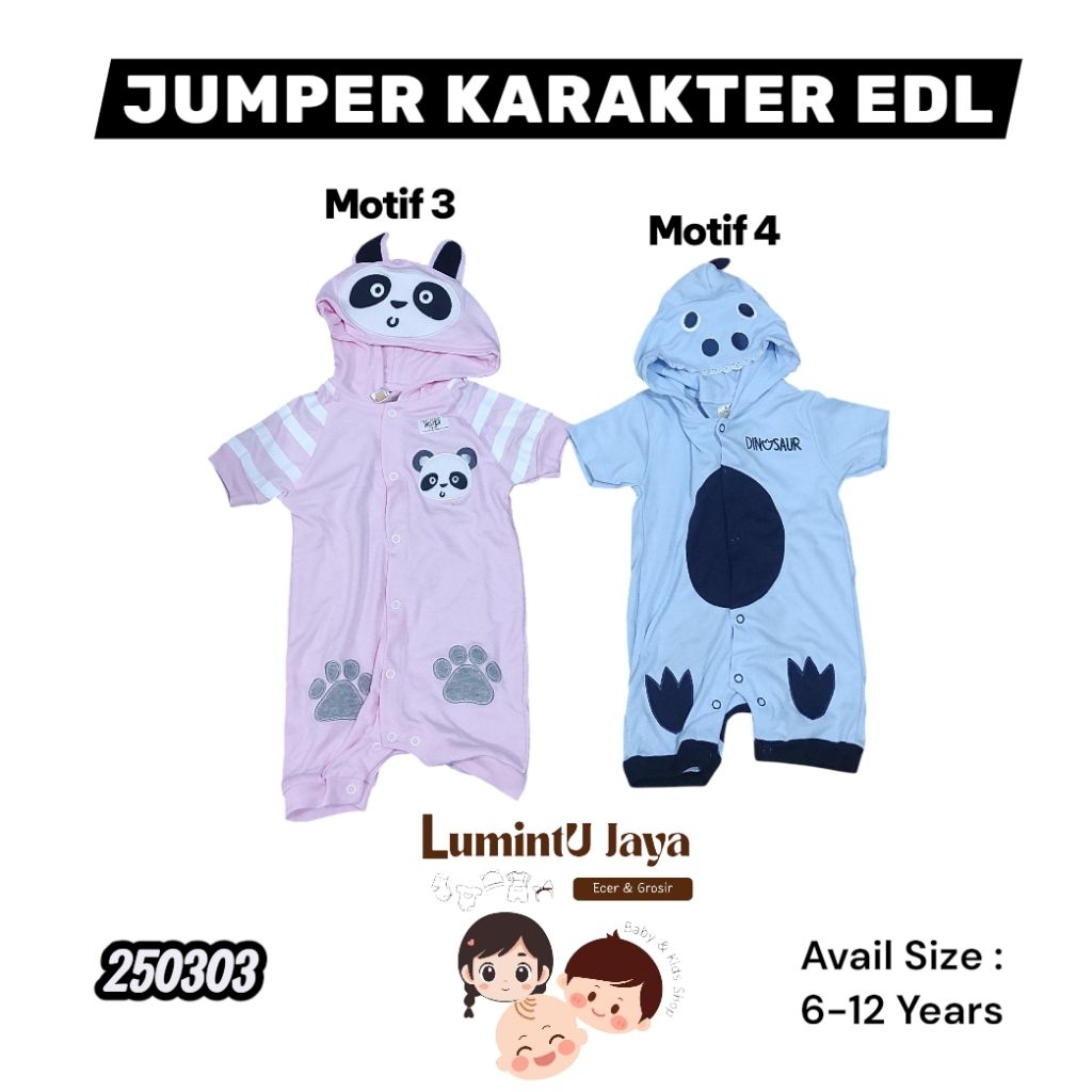 Jumper Karakter EDL | Panda | Dinosaurus | Ikan