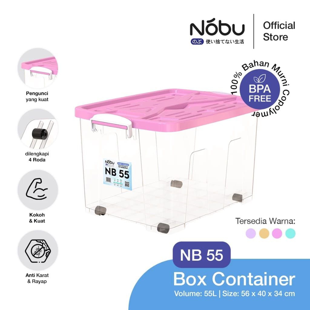 AJM Kontainer Box 55 Liter Bening Transparan