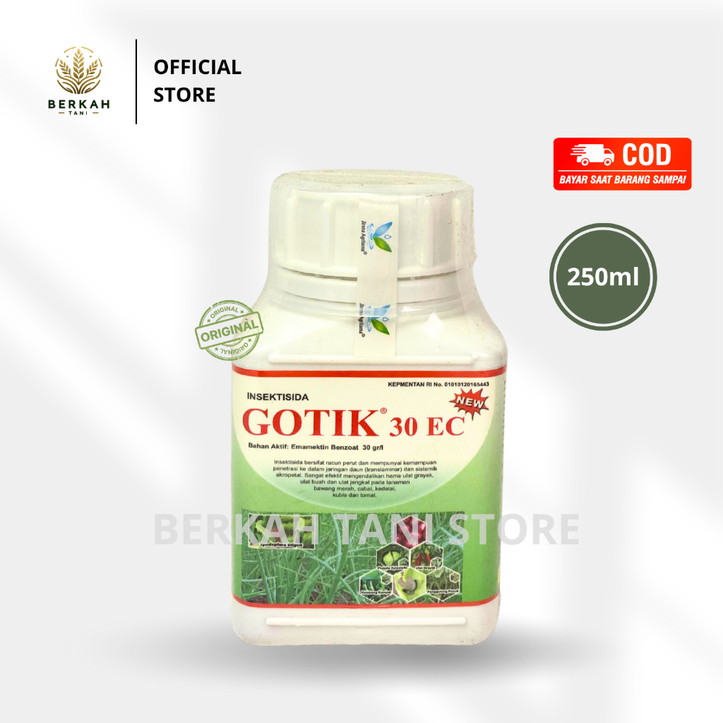 INSEKTISIDA GOTIK 30EC 250ml Emamektin Benzoat 30g/l