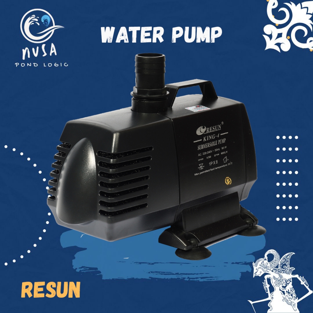 Pompa Air Hidroponik Akuarium Kolam Resun King 4 Water Pump