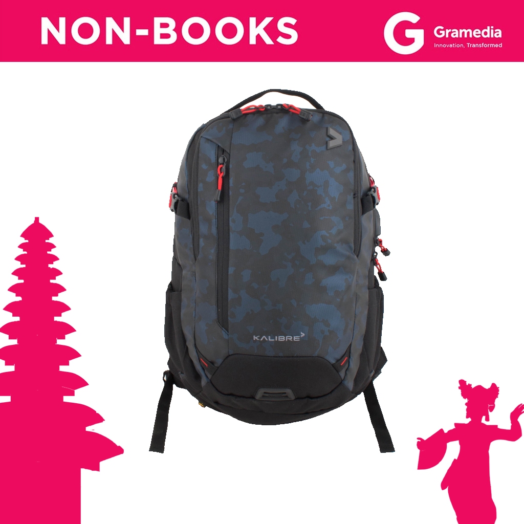 Gramedia Bali - Kalibre Backpack Integrate 20L Black-Navy / Kalibre New Backpack Integrad 911522051