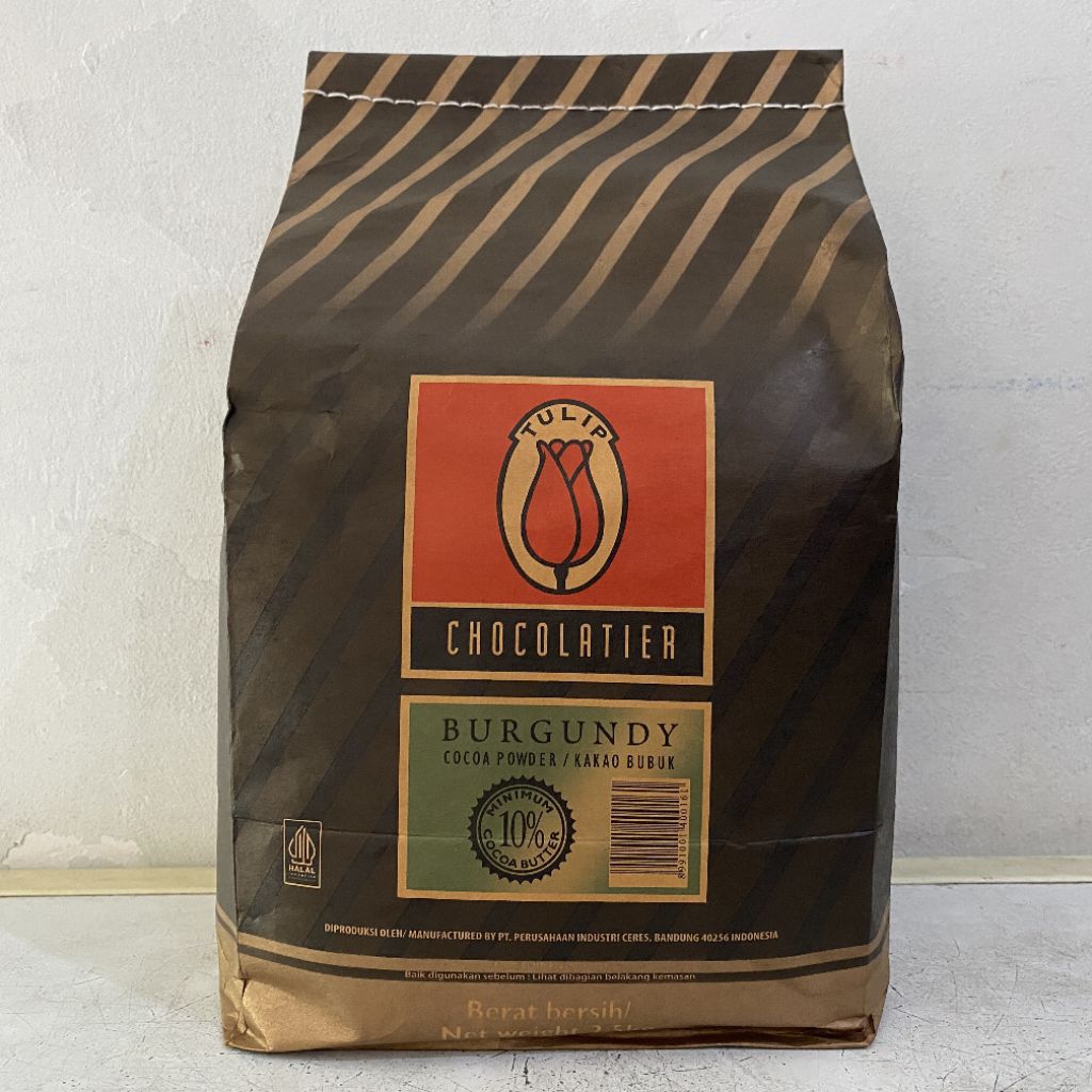 

Tulip burgundy cocoa powder 1 bag 2.5 kg | cokelat bubuk tulip | tulip burgundy