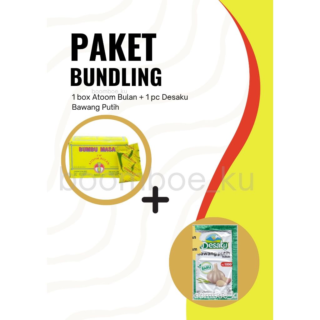 

HEMAT!! Bundling Atoom Bulan + Desaku Bawang Putih 6Gr
