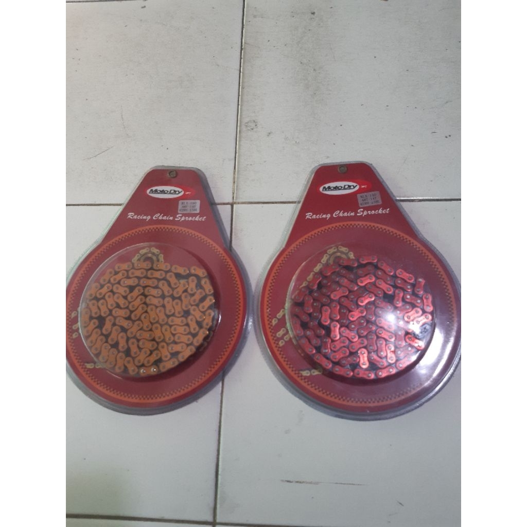 GEAR GIR SET KOMPLIT RANTAI KLX 150 UKURAN 428H - 138L / 48T - 14 T