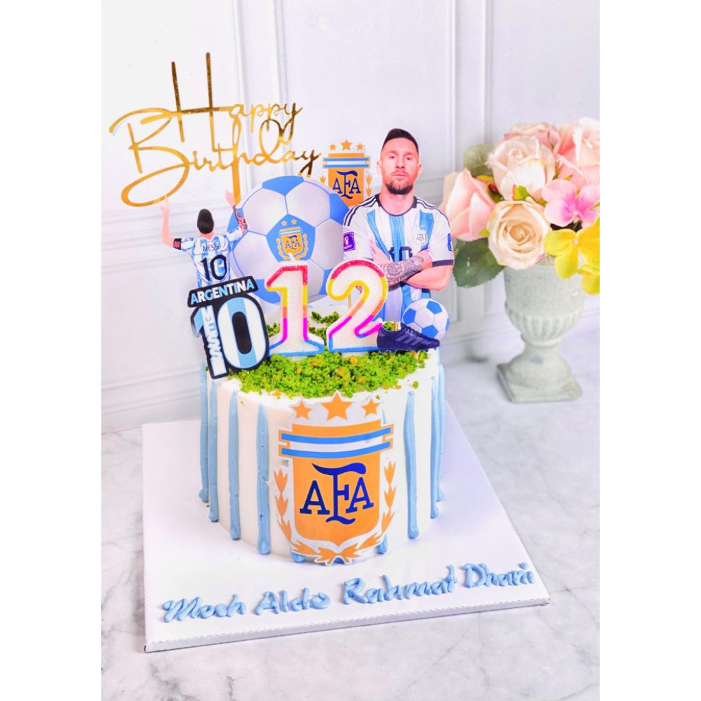 

kue ulang tahun birthday club sepak bola topper