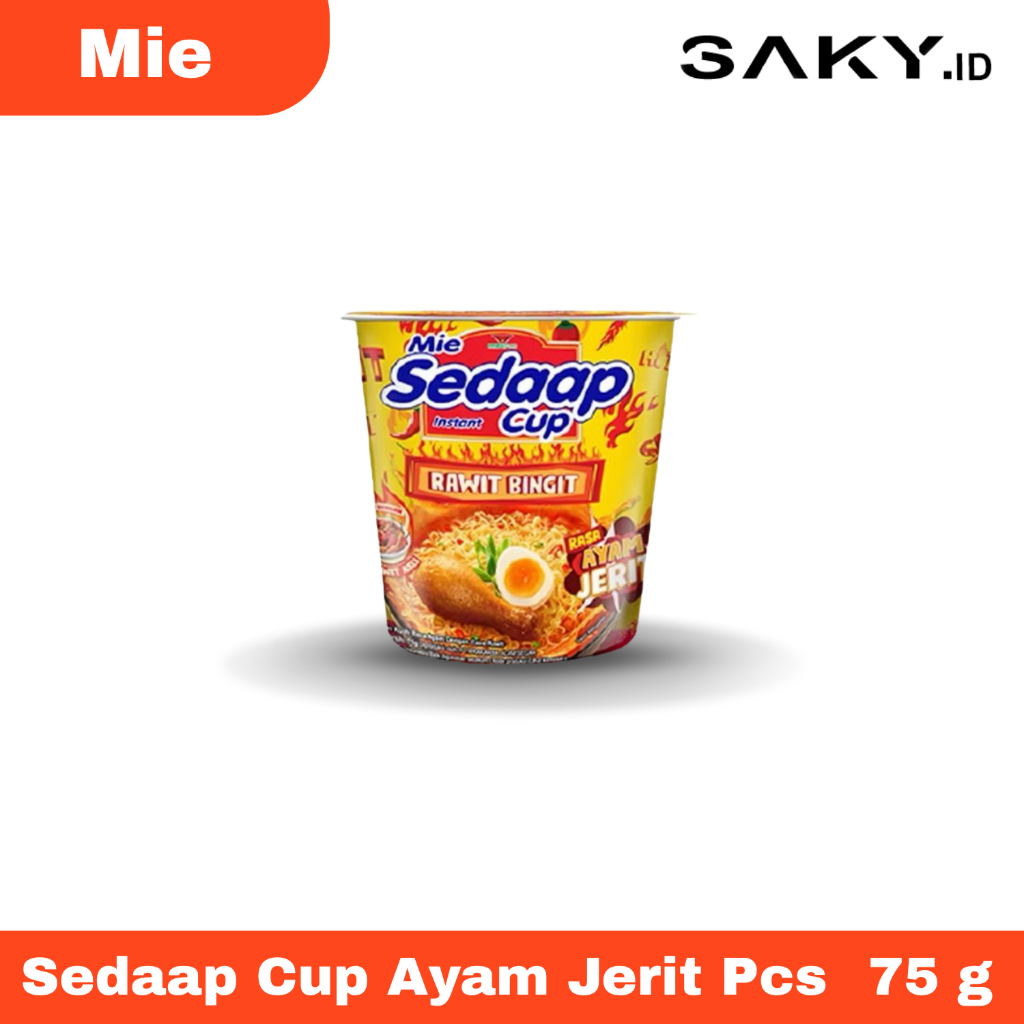 

Sedaap Mie Instan Cup Rawit Jerit Pcs