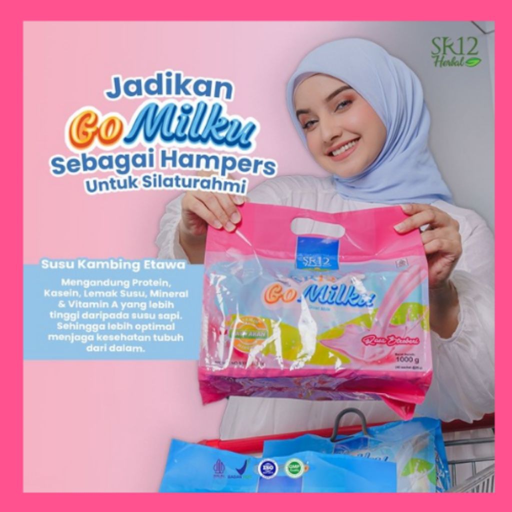 

GoMilku Gold SR12/susu kambing etawa SR12 kemasan sachet 25gr/susu GoMilku pack