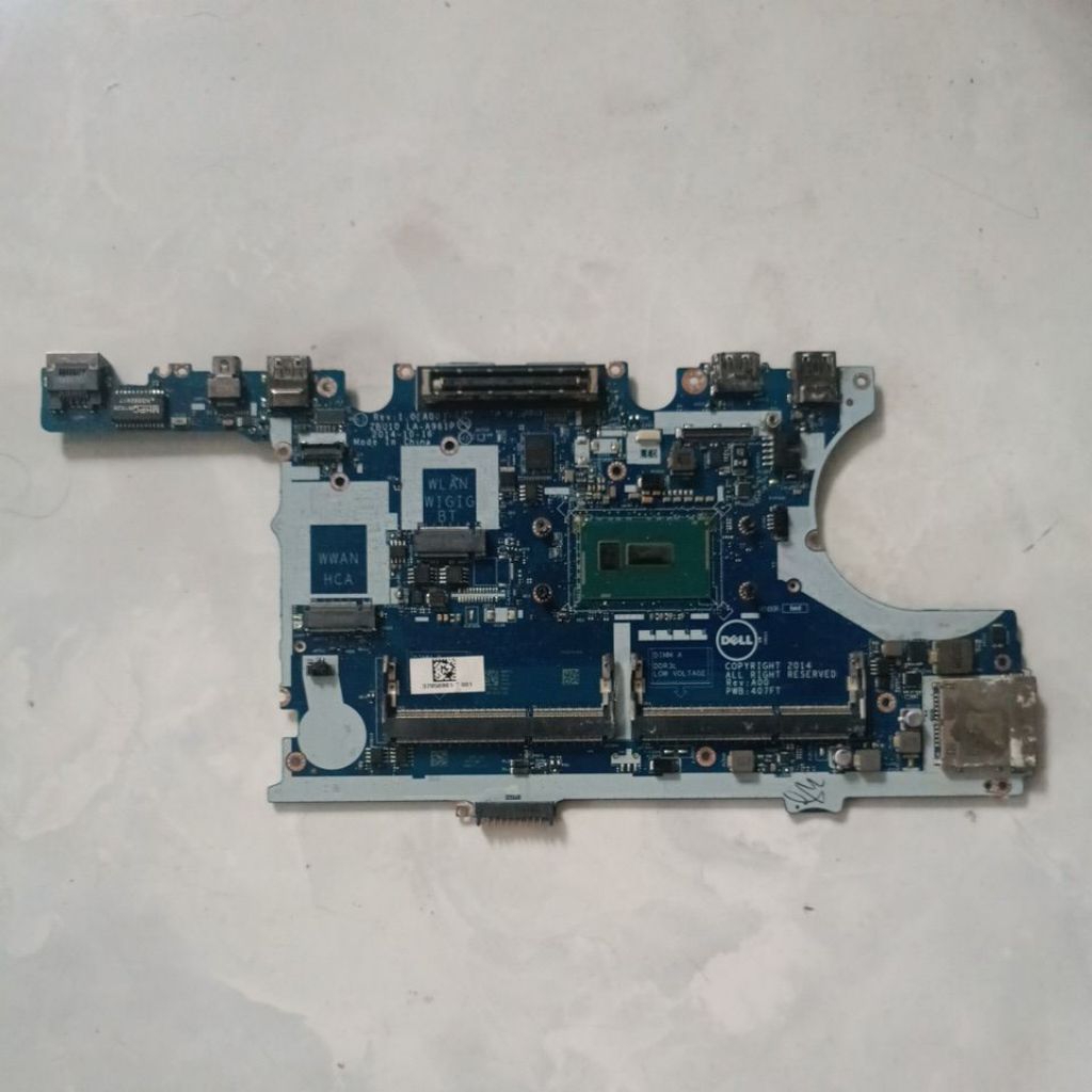 Jual motherboard laptop Dell Latitude E7450 matot