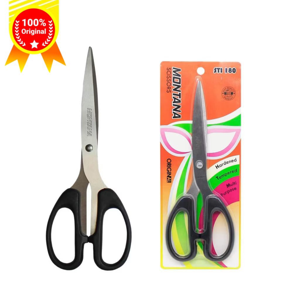

Gunting Stainless Steel MONTANA Multipurpose Kuat Tajam Anti Karat / Sti-180