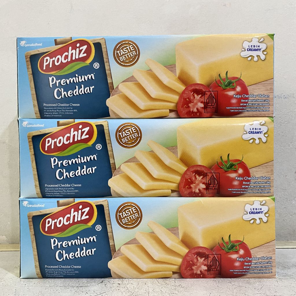 Prochiz premium keju cheddar 2 kg | keju cheddar prochiz | prochiz premium
