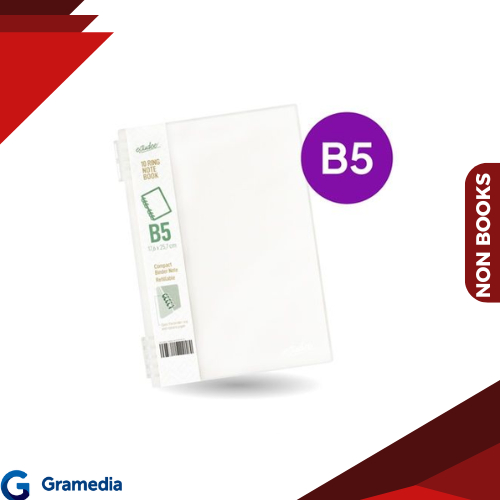 

Gramedia Medan - Estudee 10Ring Notebook B5 White