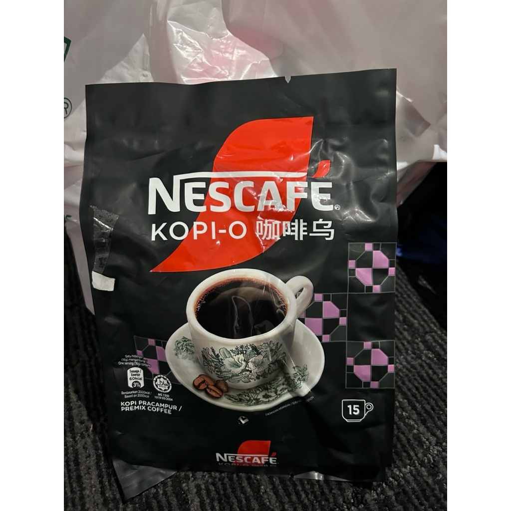 

nescafe kopi O isi 15 sachet