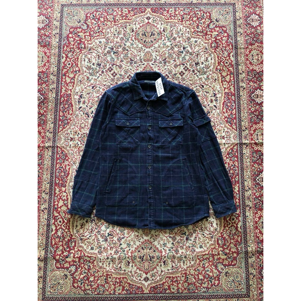 uniqlo x undercover plaid flannel wool outor jacket HG464