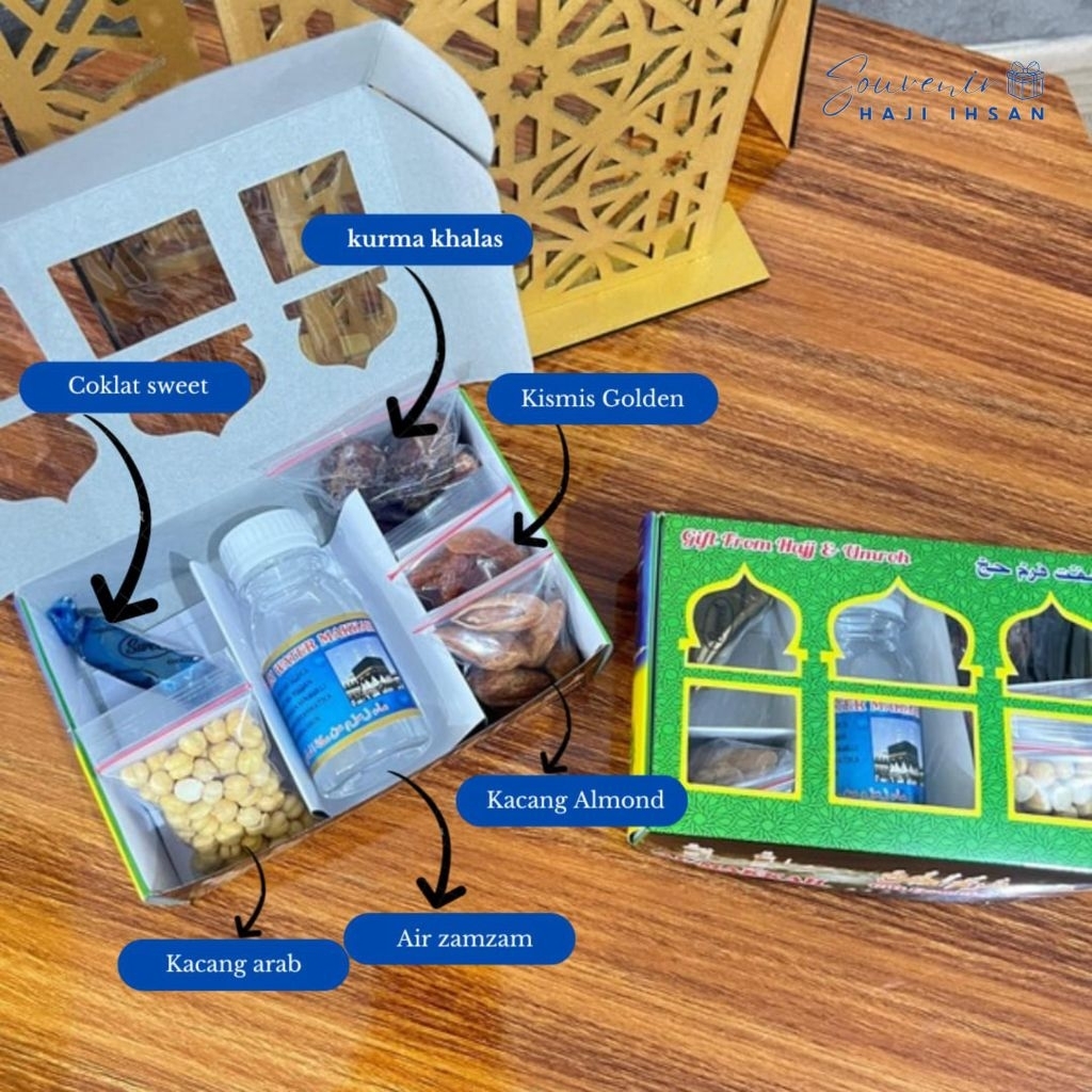 

PAKET BOX KOTAK OLEH OLEH HAJI UMRAH EKONOMIS DAN LENGKAP
