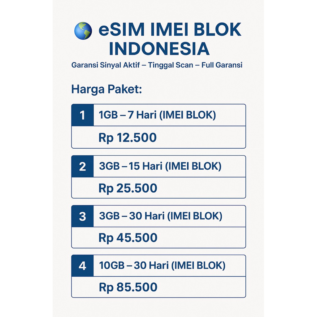 Esim iPhone imei terblokir