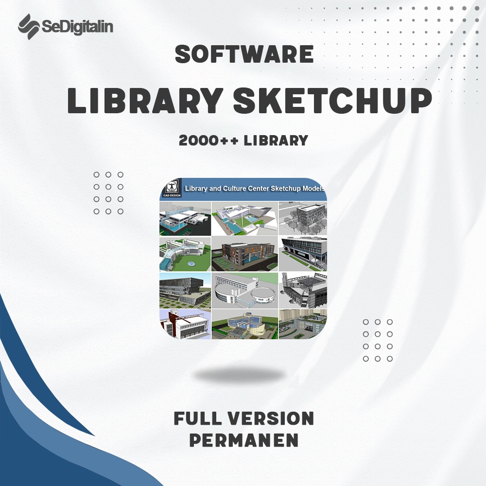 2000++ Library Sketchup Komponen Sketchup 2016 s/d SketchUp 2026