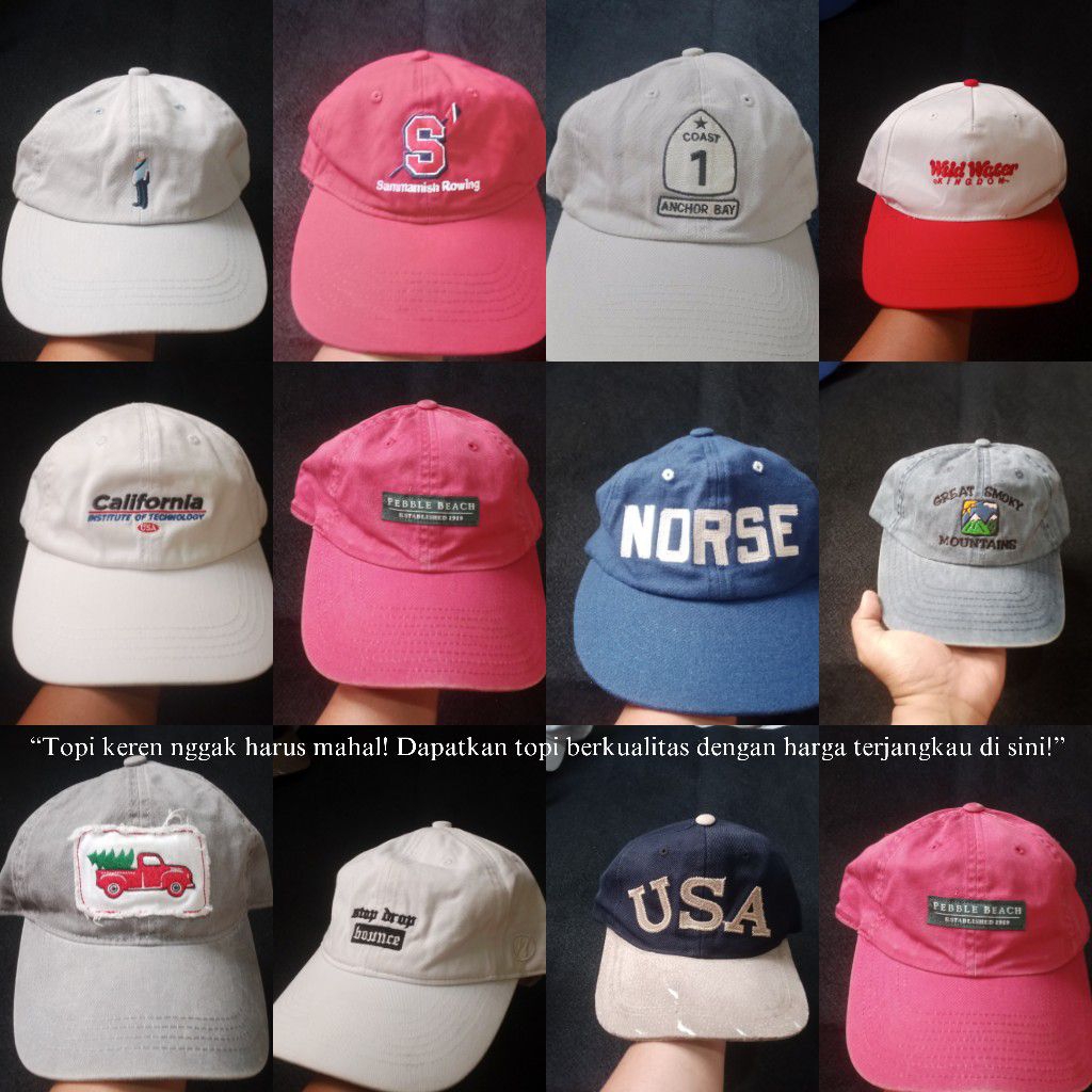 Topi second branded original pria - wanita