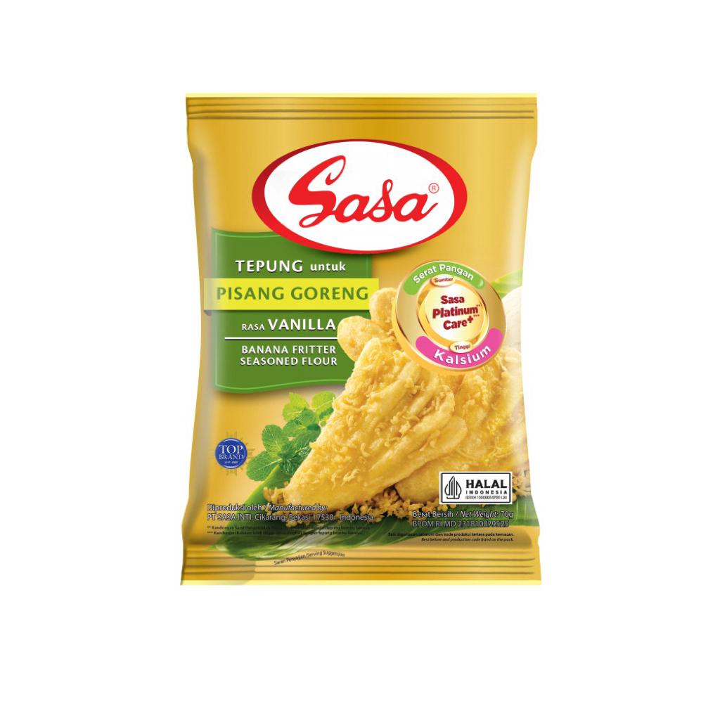 

Sasa Tepung Pisang Goreng Rasa Vanilla 70gr