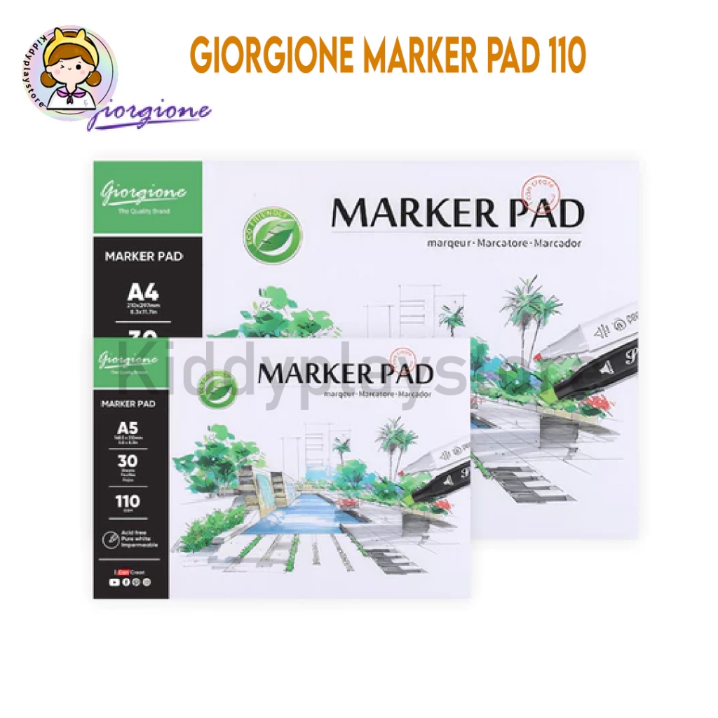 

Giorgione Marker Drawing Book Paper A3/A4/A5 G-MK30