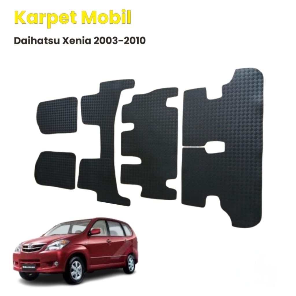 Karpet Karet Matras Mobil Daihatsu Xenia 2003-2010 / Karpet Lantai Mobil Daihatsu Xenia  2003-2010 f
