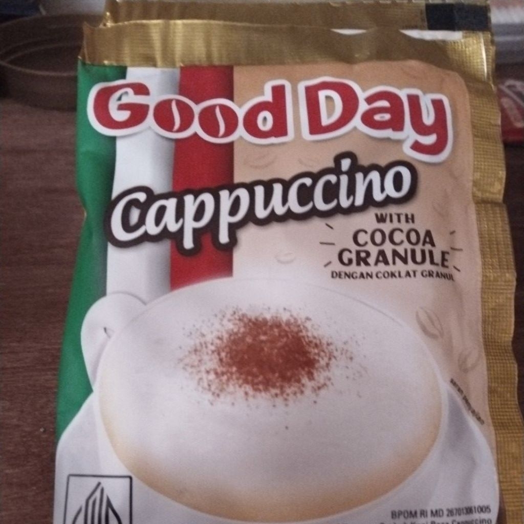 

Kopi Good Day Cappucino SASET isi 10 1 renteng