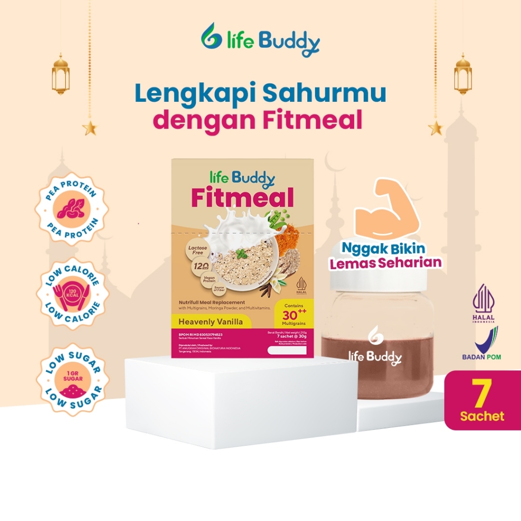 

Life Buddy Fitmeal Heavenly Vanilla 1 Box with 7 Sachets