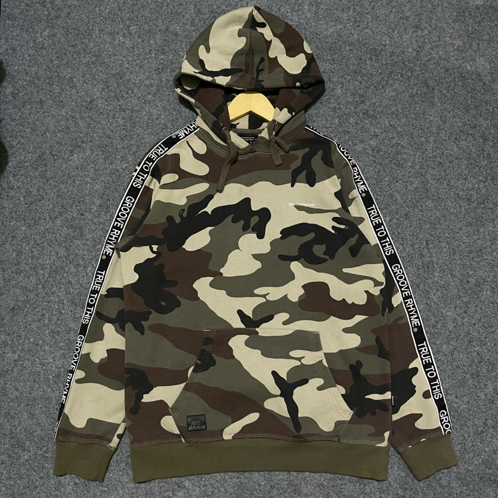 Hoodie Grooverhyme camo taped second
