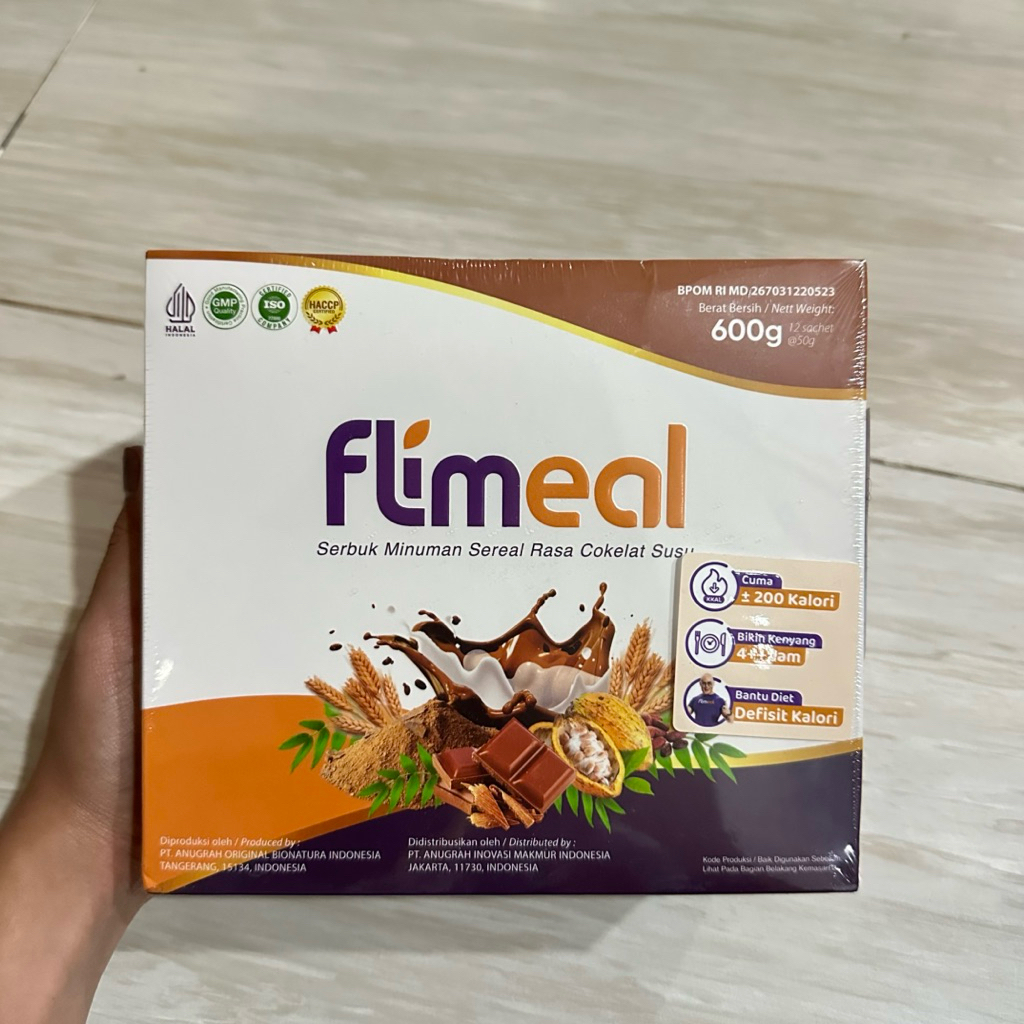 

Flimeal (Meal Replacement) - 1 Box (isi 12 sachet) - Coklat Susu