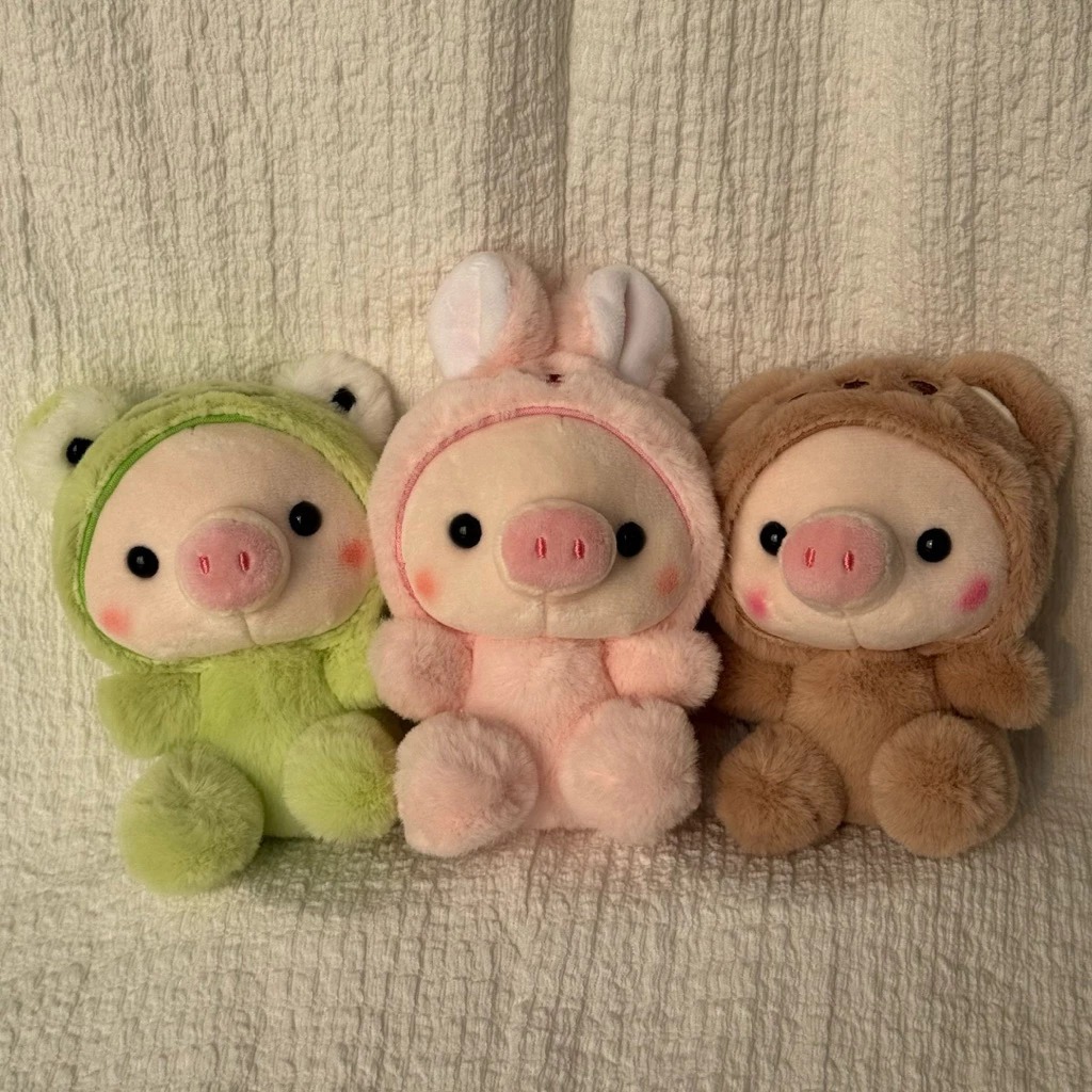 Piggy Costume Bag Charm Gantungan Tas Babi Lucu Plush Toy Pig Gemoy Piglet Doll Boneka