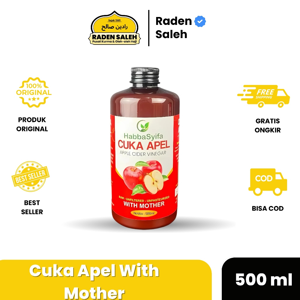 

Habbasyifa Cuka Apel With Mother 500ml Untuk Kesehatan Cuka Apple Cider Vinegar