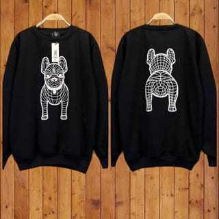 Sweater Crewneck Pria/Wanita Unisex  Lifework Big Radog Premium Cotton Fleece