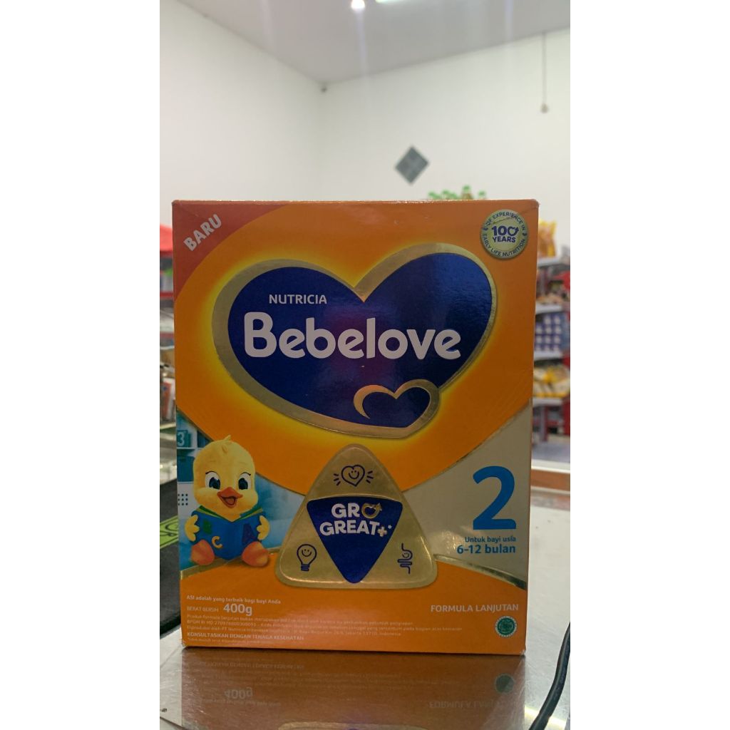 

NUTRICIA BEBELOVE 2 untuk usia 6-12 bulan 400gram